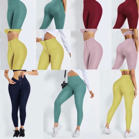 Corset Leggings (Green) - Picture 3 of 8